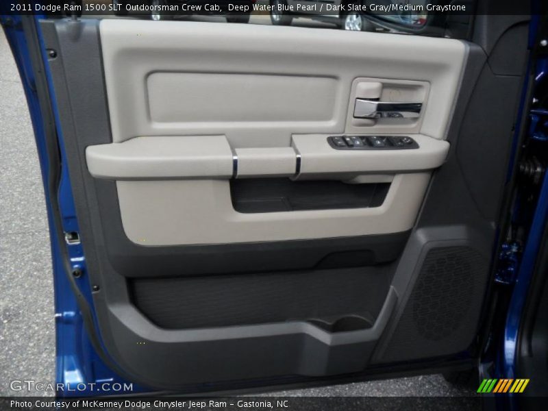Deep Water Blue Pearl / Dark Slate Gray/Medium Graystone 2011 Dodge Ram 1500 SLT Outdoorsman Crew Cab