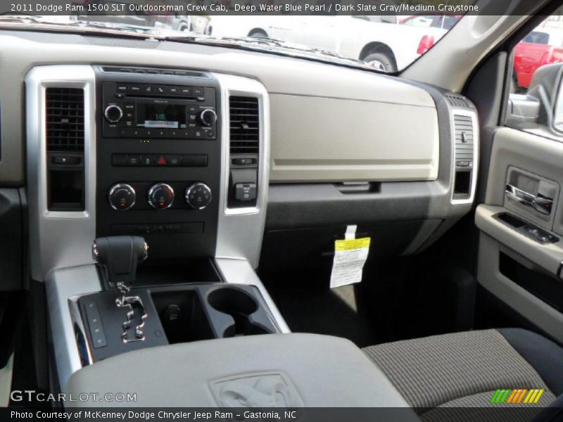 Deep Water Blue Pearl / Dark Slate Gray/Medium Graystone 2011 Dodge Ram 1500 SLT Outdoorsman Crew Cab
