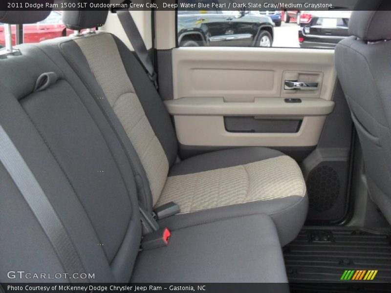 Deep Water Blue Pearl / Dark Slate Gray/Medium Graystone 2011 Dodge Ram 1500 SLT Outdoorsman Crew Cab