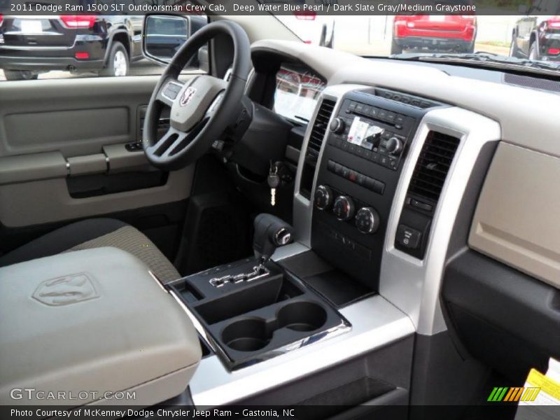 Deep Water Blue Pearl / Dark Slate Gray/Medium Graystone 2011 Dodge Ram 1500 SLT Outdoorsman Crew Cab