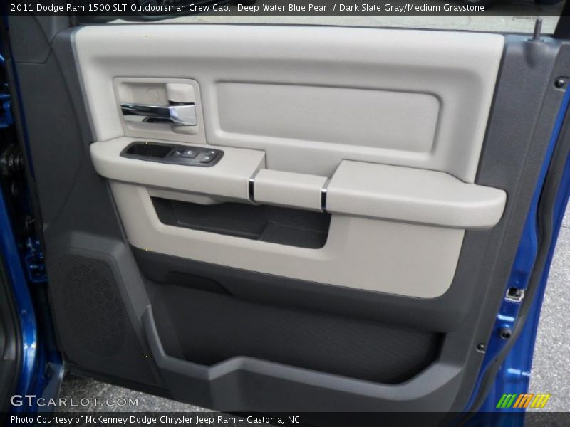 Deep Water Blue Pearl / Dark Slate Gray/Medium Graystone 2011 Dodge Ram 1500 SLT Outdoorsman Crew Cab