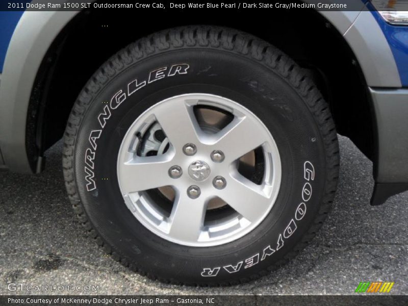 Deep Water Blue Pearl / Dark Slate Gray/Medium Graystone 2011 Dodge Ram 1500 SLT Outdoorsman Crew Cab