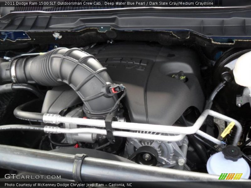 Deep Water Blue Pearl / Dark Slate Gray/Medium Graystone 2011 Dodge Ram 1500 SLT Outdoorsman Crew Cab
