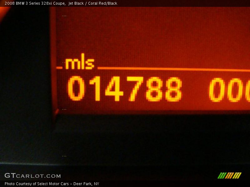 Jet Black / Coral Red/Black 2008 BMW 3 Series 328xi Coupe