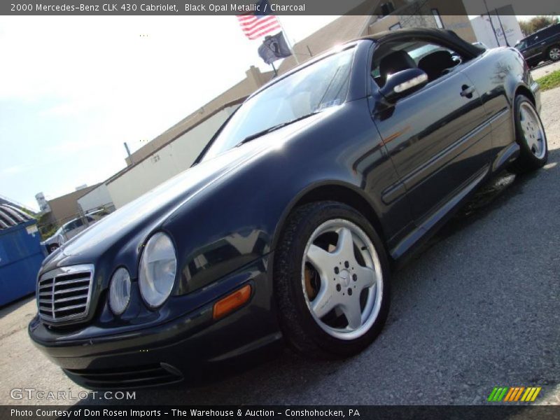 Black Opal Metallic / Charcoal 2000 Mercedes-Benz CLK 430 Cabriolet
