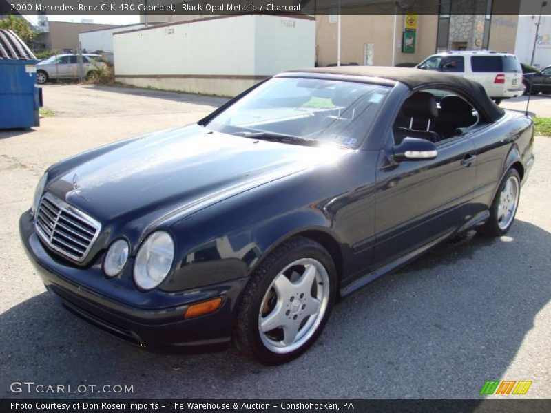 Black Opal Metallic / Charcoal 2000 Mercedes-Benz CLK 430 Cabriolet