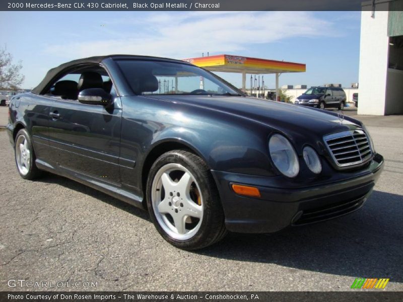 Black Opal Metallic / Charcoal 2000 Mercedes-Benz CLK 430 Cabriolet