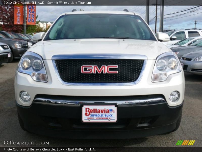 Summit White / Light Titanium 2010 GMC Acadia SLT AWD