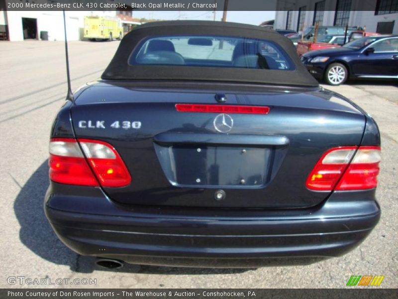 Black Opal Metallic / Charcoal 2000 Mercedes-Benz CLK 430 Cabriolet