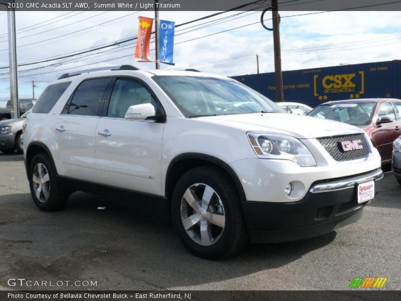 Summit White / Light Titanium 2010 GMC Acadia SLT AWD