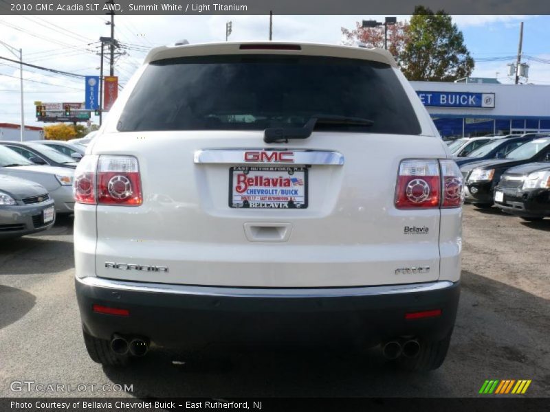 Summit White / Light Titanium 2010 GMC Acadia SLT AWD