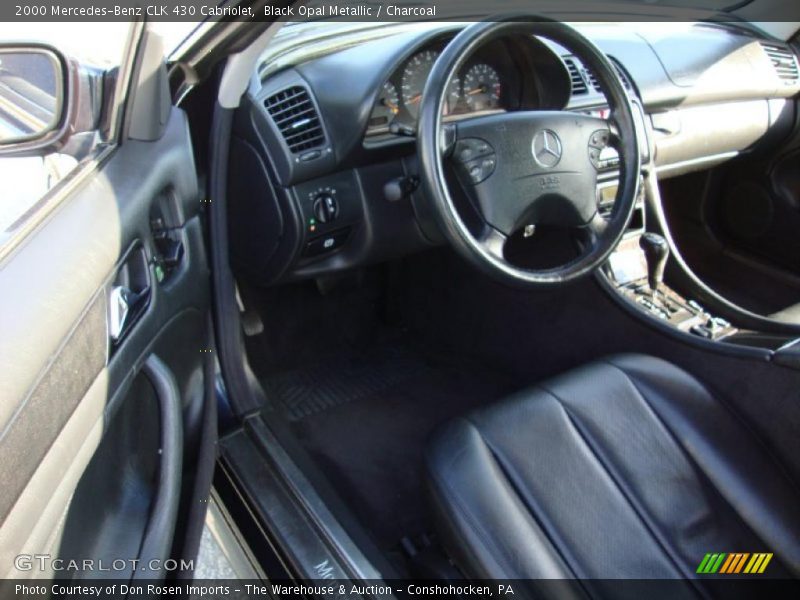 Black Opal Metallic / Charcoal 2000 Mercedes-Benz CLK 430 Cabriolet