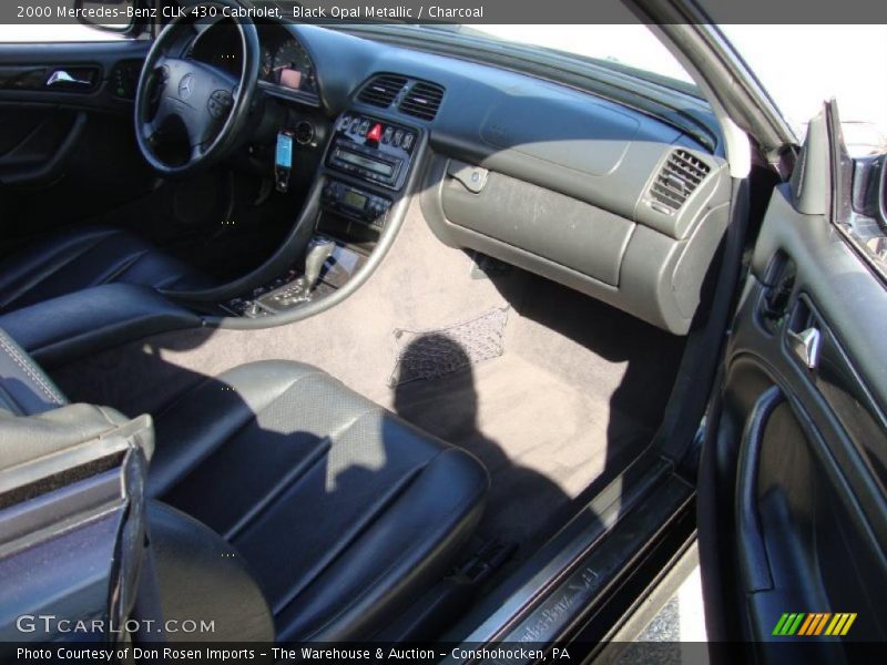 Black Opal Metallic / Charcoal 2000 Mercedes-Benz CLK 430 Cabriolet