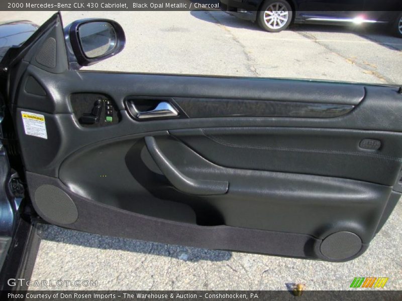 Black Opal Metallic / Charcoal 2000 Mercedes-Benz CLK 430 Cabriolet