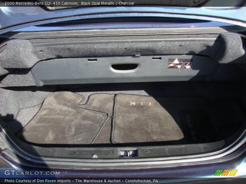 Black Opal Metallic / Charcoal 2000 Mercedes-Benz CLK 430 Cabriolet