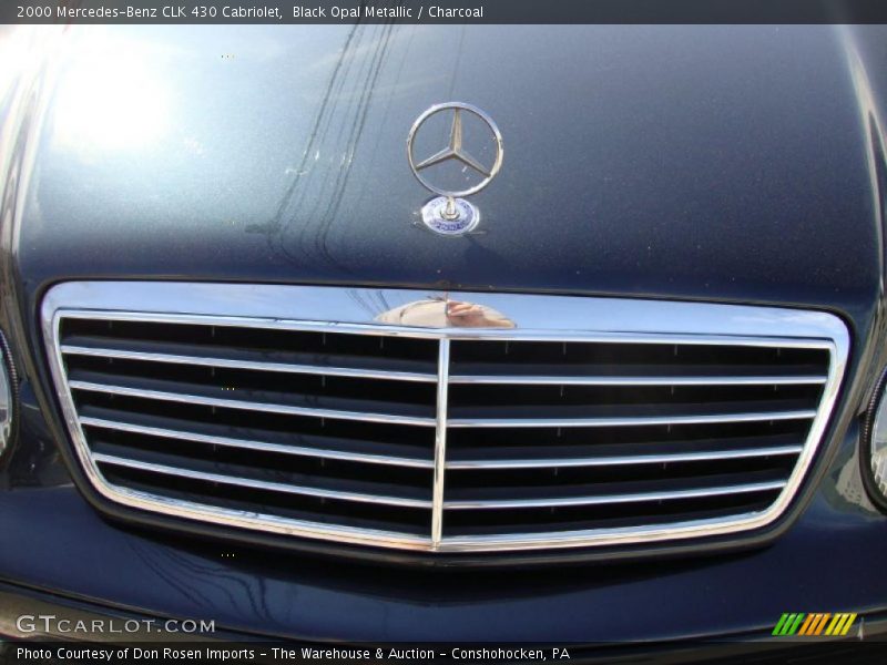 Black Opal Metallic / Charcoal 2000 Mercedes-Benz CLK 430 Cabriolet