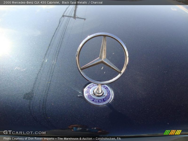 Black Opal Metallic / Charcoal 2000 Mercedes-Benz CLK 430 Cabriolet