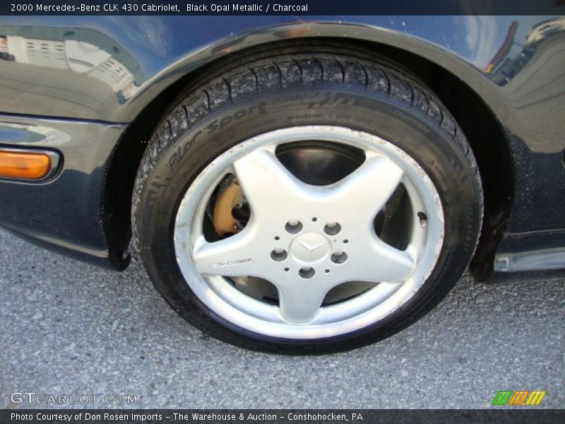 Black Opal Metallic / Charcoal 2000 Mercedes-Benz CLK 430 Cabriolet