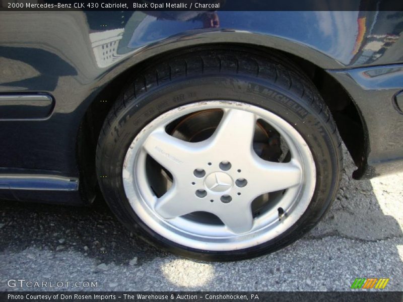 Black Opal Metallic / Charcoal 2000 Mercedes-Benz CLK 430 Cabriolet