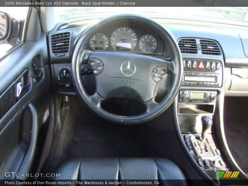 Black Opal Metallic / Charcoal 2000 Mercedes-Benz CLK 430 Cabriolet