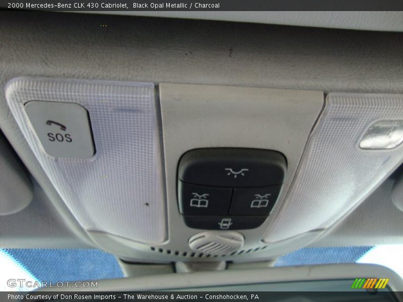 Black Opal Metallic / Charcoal 2000 Mercedes-Benz CLK 430 Cabriolet