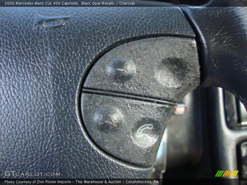 Black Opal Metallic / Charcoal 2000 Mercedes-Benz CLK 430 Cabriolet