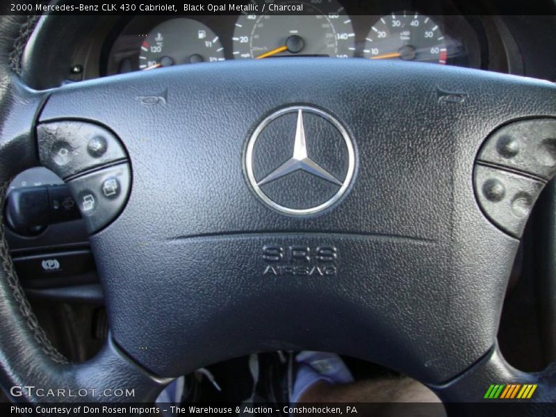 Black Opal Metallic / Charcoal 2000 Mercedes-Benz CLK 430 Cabriolet