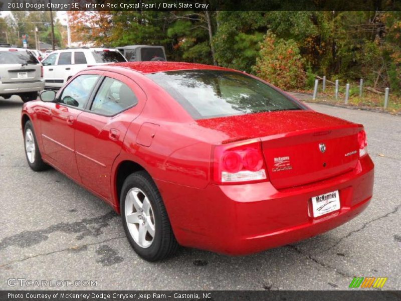 Inferno Red Crystal Pearl / Dark Slate Gray 2010 Dodge Charger SE