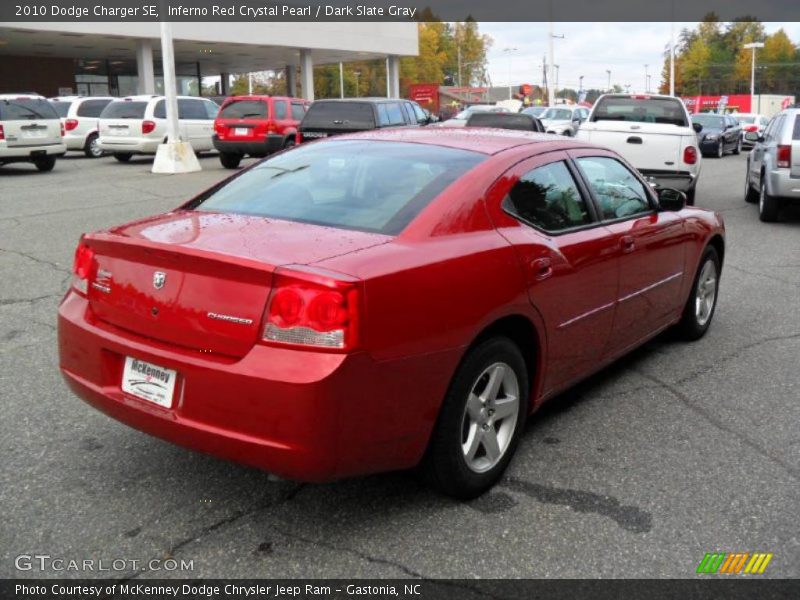 Inferno Red Crystal Pearl / Dark Slate Gray 2010 Dodge Charger SE