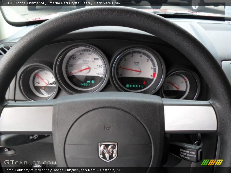 Inferno Red Crystal Pearl / Dark Slate Gray 2010 Dodge Charger SE