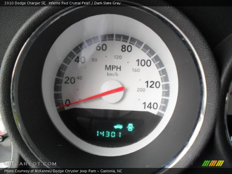 Inferno Red Crystal Pearl / Dark Slate Gray 2010 Dodge Charger SE