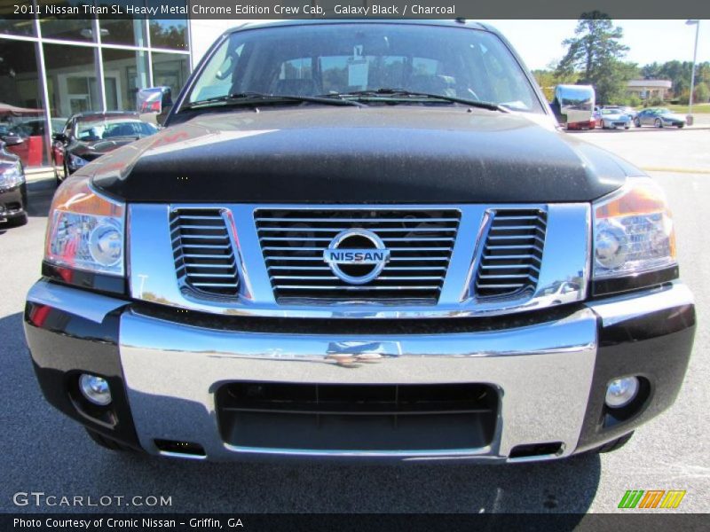 Galaxy Black / Charcoal 2011 Nissan Titan SL Heavy Metal Chrome Edition Crew Cab