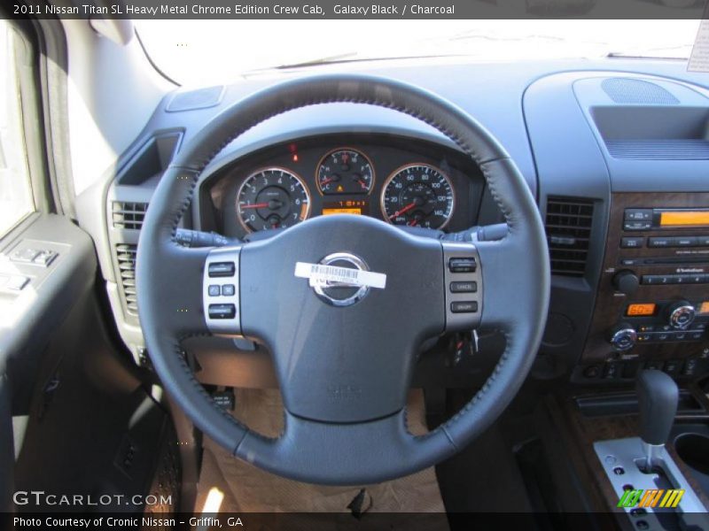  2011 Titan SL Heavy Metal Chrome Edition Crew Cab Steering Wheel