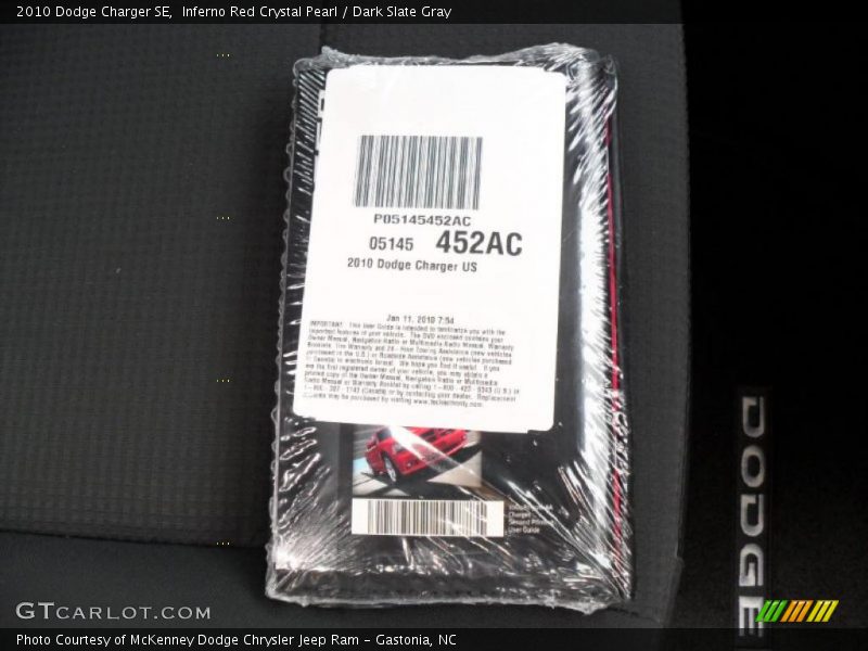 Inferno Red Crystal Pearl / Dark Slate Gray 2010 Dodge Charger SE