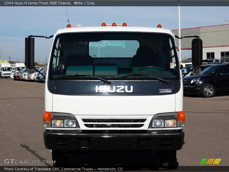 White / Gray 2004 Isuzu N Series Truck NQR Chassis