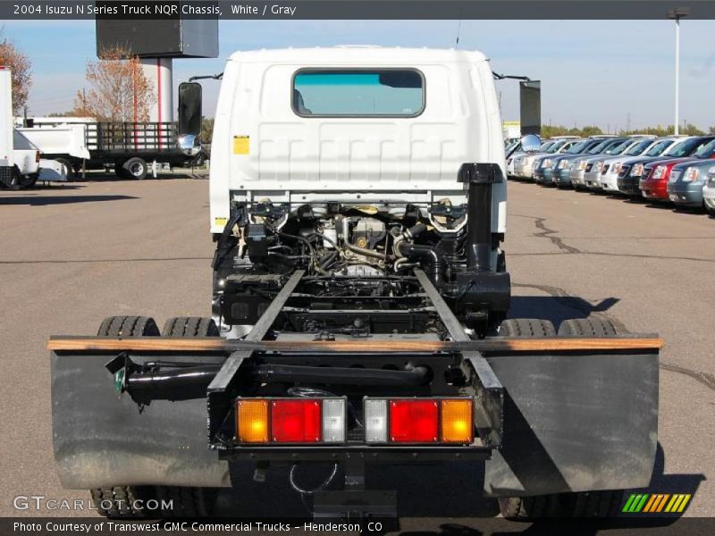 White / Gray 2004 Isuzu N Series Truck NQR Chassis