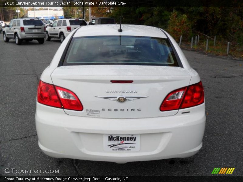 Stone White / Dark Slate Gray 2010 Chrysler Sebring Touring Sedan
