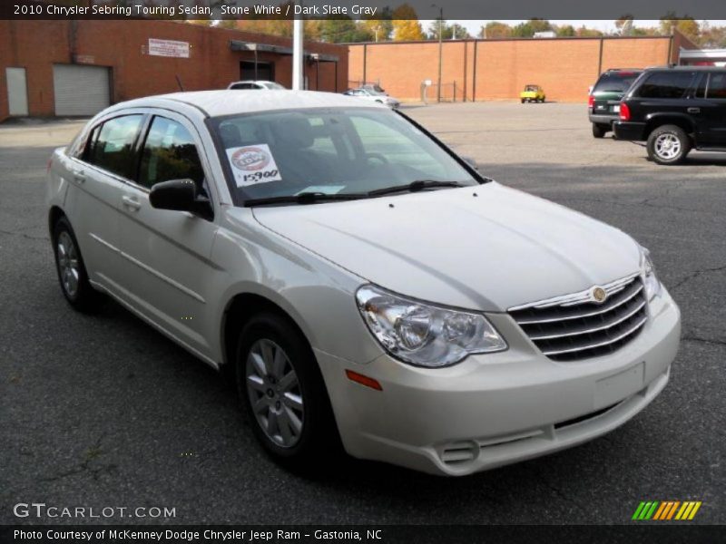 Stone White / Dark Slate Gray 2010 Chrysler Sebring Touring Sedan