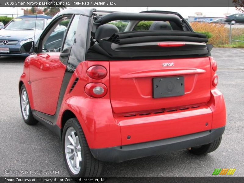 Rally Red / Design Black 2009 Smart fortwo passion cabriolet