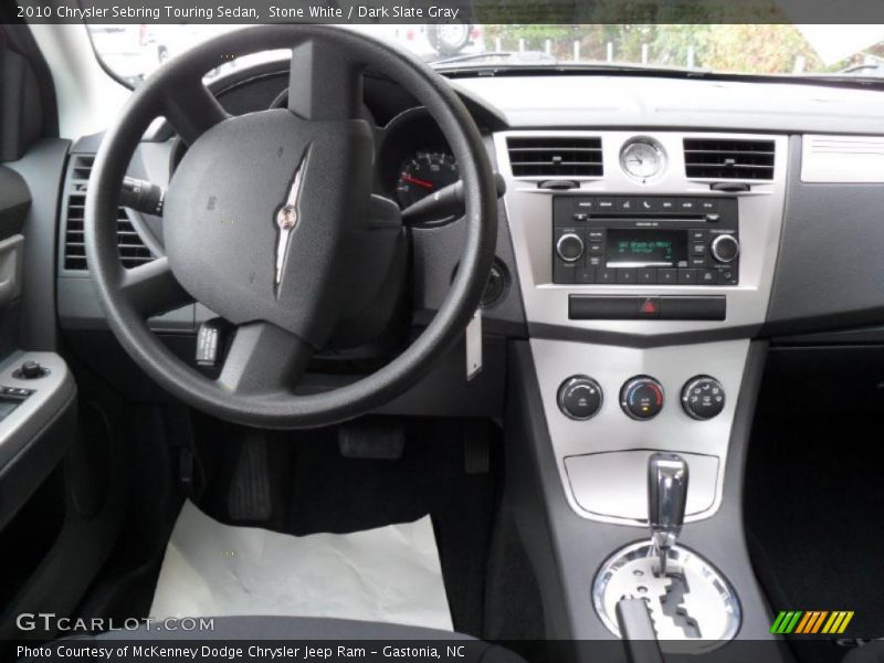 Stone White / Dark Slate Gray 2010 Chrysler Sebring Touring Sedan