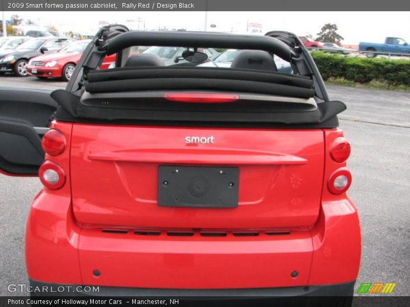 Rally Red / Design Black 2009 Smart fortwo passion cabriolet