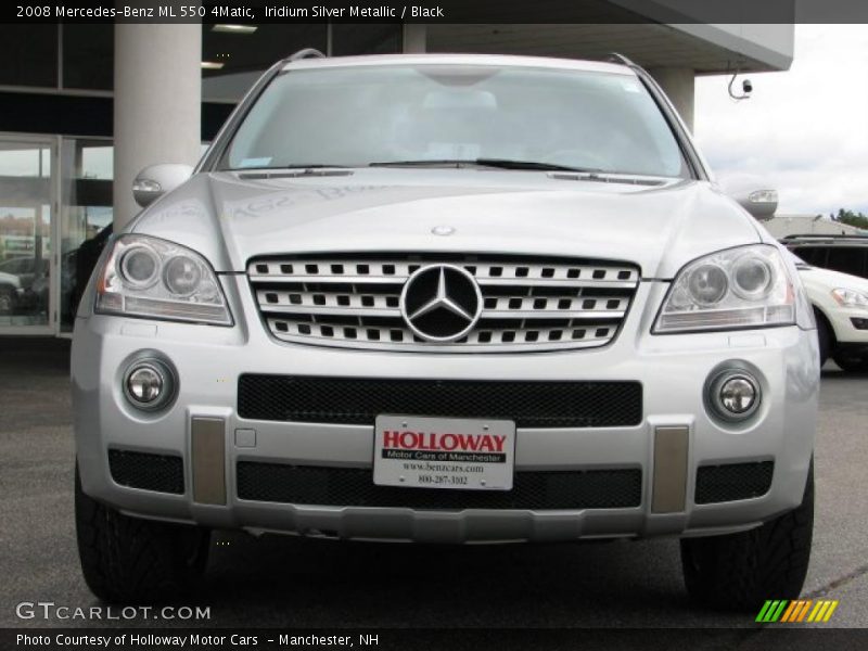 Iridium Silver Metallic / Black 2008 Mercedes-Benz ML 550 4Matic