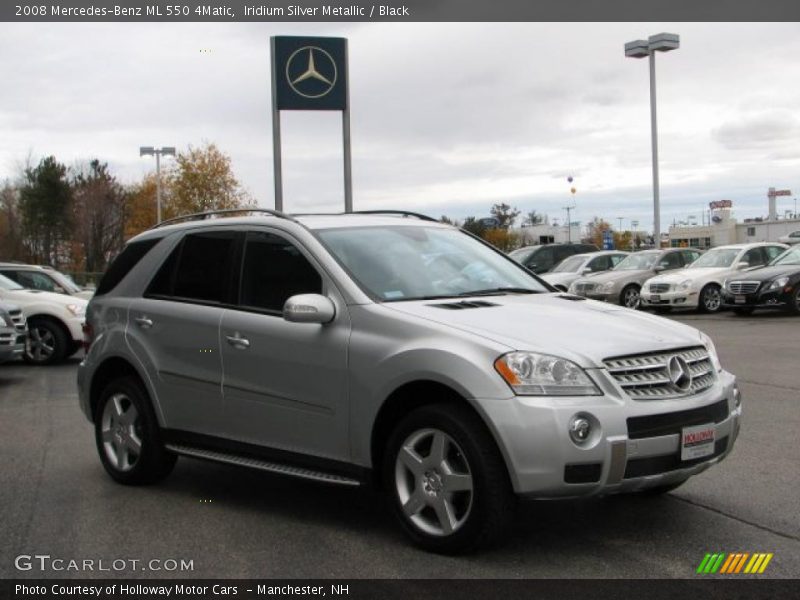 Iridium Silver Metallic / Black 2008 Mercedes-Benz ML 550 4Matic