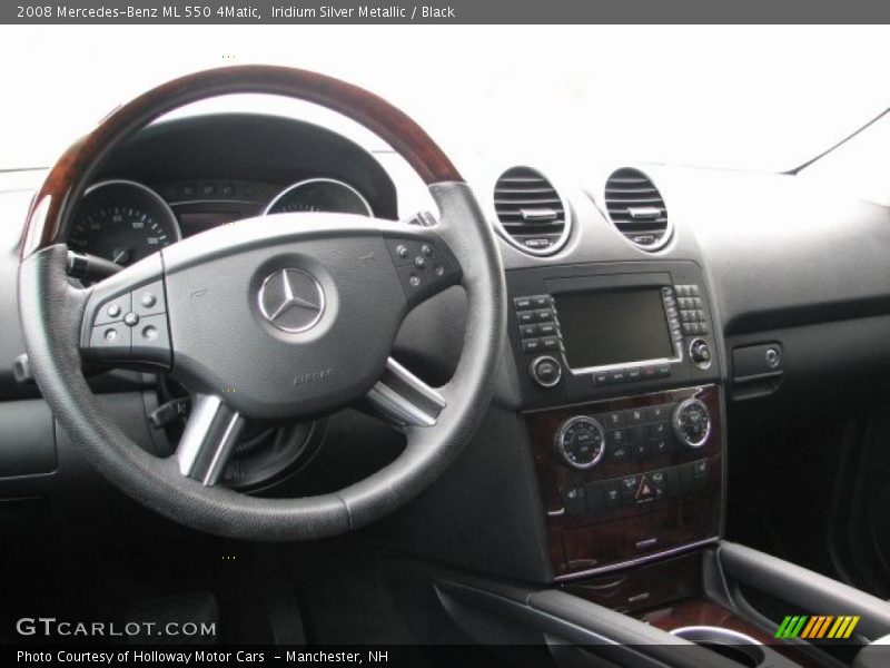 Iridium Silver Metallic / Black 2008 Mercedes-Benz ML 550 4Matic