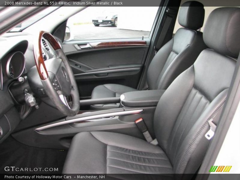Iridium Silver Metallic / Black 2008 Mercedes-Benz ML 550 4Matic