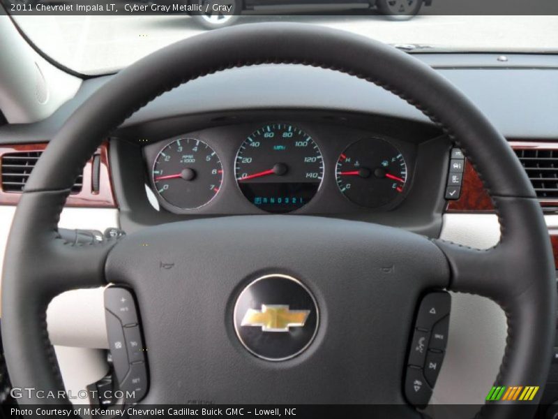 Cyber Gray Metallic / Gray 2011 Chevrolet Impala LT