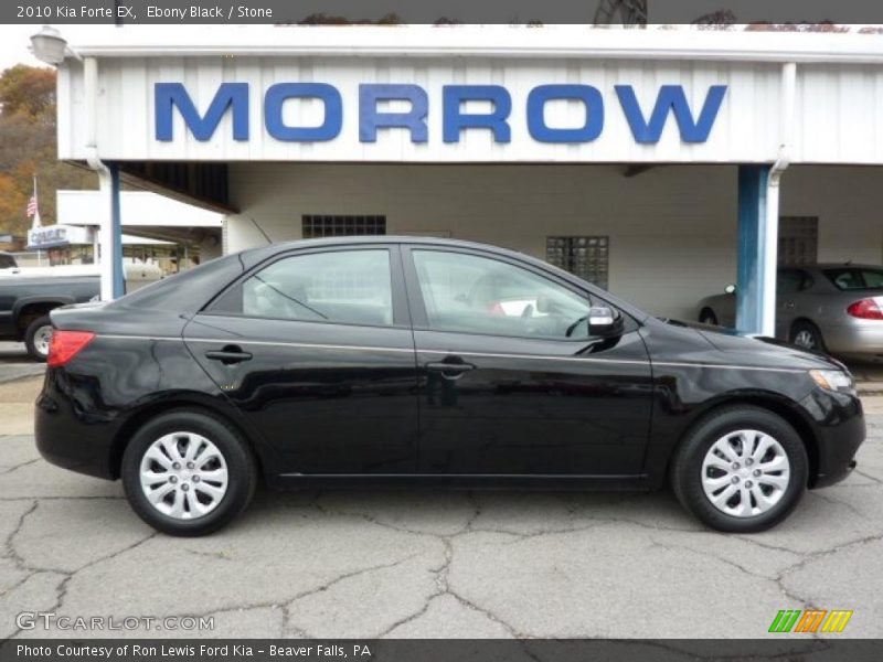 Ebony Black / Stone 2010 Kia Forte EX