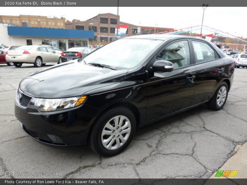 Ebony Black / Stone 2010 Kia Forte EX