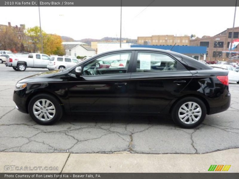 Ebony Black / Stone 2010 Kia Forte EX