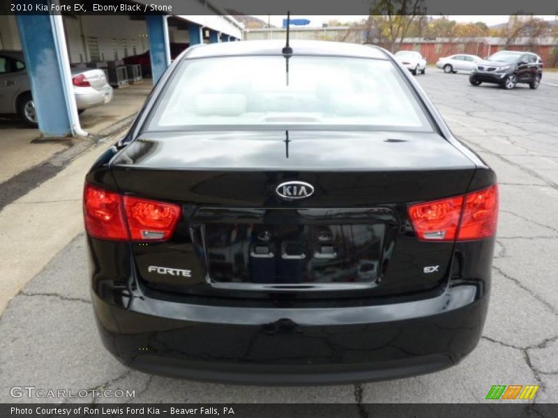 Ebony Black / Stone 2010 Kia Forte EX
